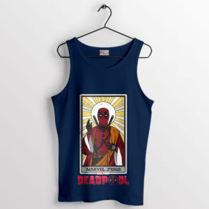 Let Our Deadpool Marvel Jesus Navy Tank Top