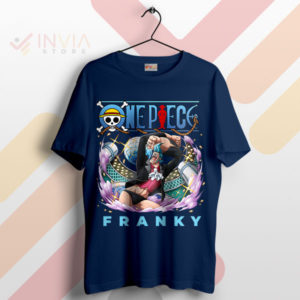 Let Our Franky One Piece Graphic Navy T-Shirt