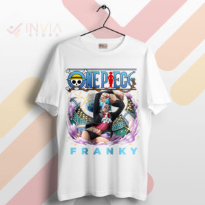 Let Our Franky One Piece Graphic White T-Shirt