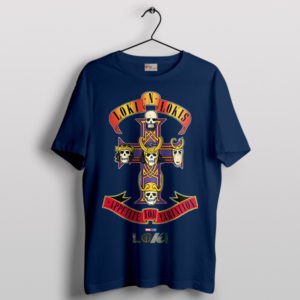 Loki Enter the Appetite for Destruction Navy T-Shirt