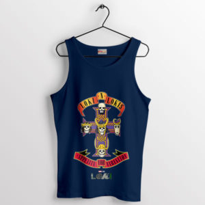 Loki God In Rock the Album Universe Navy Tank Top