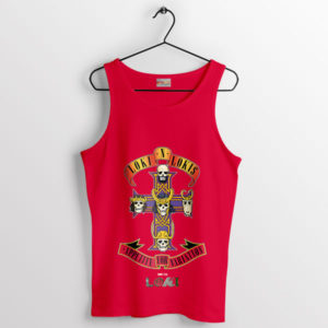 Loki God In Rock the Album Universe Red Tank Top