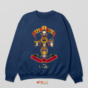 Loki Guns N' Roses Album Universe Navy Sweatshirt