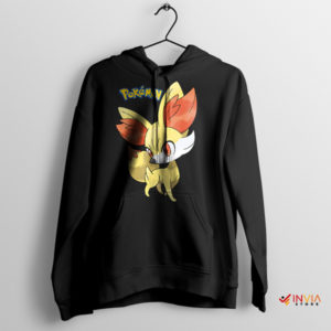 Love Fennekin Frenzy Cute Pokemon Black Hoodie