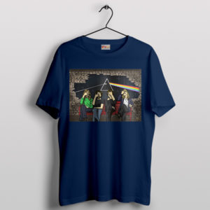 Lunar Legends The Dark Side Pink Floyd Navy T-Shirt