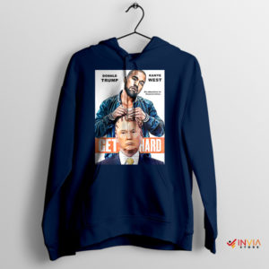 Magazine Meme Edition Kanye Trump Navy Hoodie