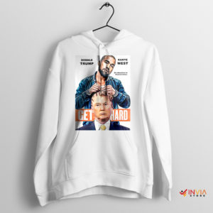 Magazine Meme Edition Kanye Trump White Hoodie