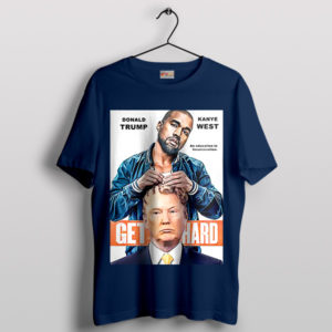 Magazine Meme Madness Kanye Trump Navy T-Shirt