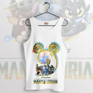 Magic and Mischief Baby Yoda Disney White Tank Top