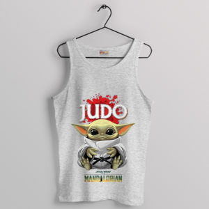 Mandalorian Martial Arts Baby Yoda Sport Grey Tank Top