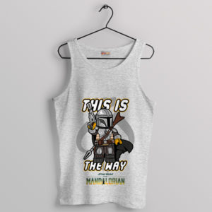 Mandalorian Minifig LEGO Mando's Iconic Sport Grey Tank Top