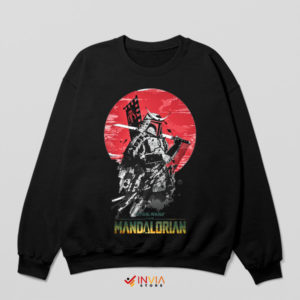 Mandalorian Samurai Japanese Warrior Black Sweatshirt