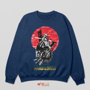 Mandalorian Samurai Japanese Warrior Navy Sweatshirt