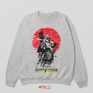 Mandalorian Samurai Japanese Warrior Sport Grey Sweatshirt