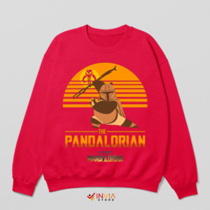Mando Style Mastery Kung Fu Panda Red Sweatshirt