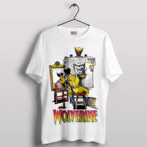 Marvel Wolverine's Triple Self-Portrait White T-Shirt