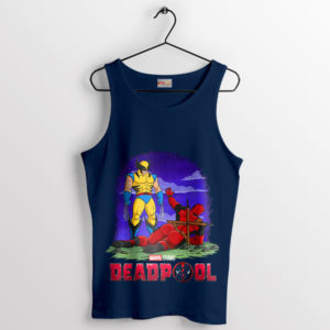 Marvelous Moons Mutant Butt Navy Tank Top