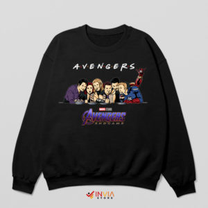 Mashup Avengers Heroes Friends Black Sweatshirt