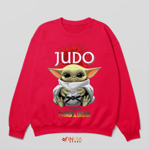Master of Martial Arts Baby Yoda Red Sweatshirt
