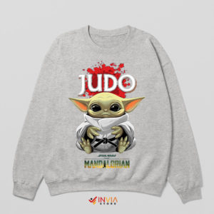 Master of Martial Arts Baby Yoda Sport Grey Sweatshirt