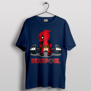Maximum Effort Gym Deadpool Navy T-Shirt