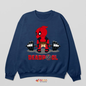 Maximum Gainz with Deadpool Navy Sweatshirt