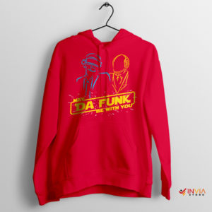May Da Funk Be With You Daft Punk Red Hoodie