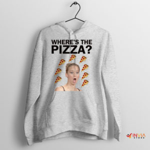 Meme Madness Pizza Jennifer Lawrence Sport Grey Hoodie
