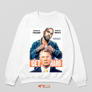 Meme Magazine Mashup Kanye Trump White Sweatshirt