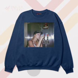Meme Paris Hilton No Smoking Elevator Navy Sweatshirt