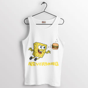 Meme SpongeBob's Nevermind Cover Art White Tank Top