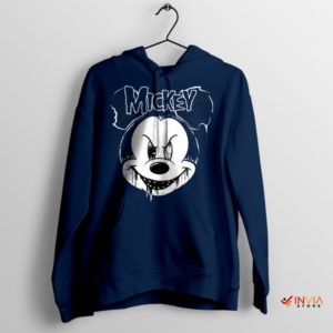 Mickey's Face Shines The Misfits Navy Hoodie