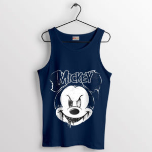 Mickey's Face Takes on The Misfits Navy Tank Top