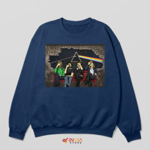 Midnight Dark Side Pink Floyd Navy Sweatshirt