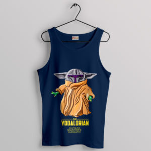 Mini Master of Mischief Yodalorian Navy Tank Top