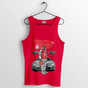 Money Time Machine Money Jordan Red Tank Top