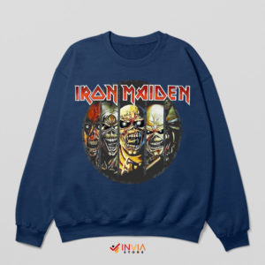 Monstrous Masterpieces Iron Maiden Navy Sweatshirt