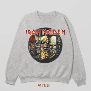 Monstrous Masterpieces Iron Maiden Sport Grey Sweatshirt