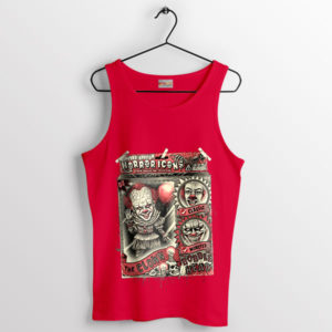 Monstrous Medley Horror Icons Clown Red Tank Top