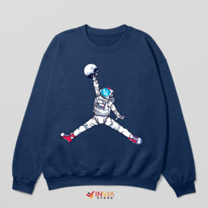 Moonwalk and Dunk Astronaut Jordan Navy Sweatshirt