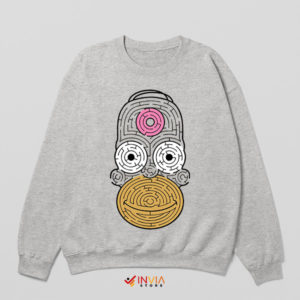 Mursi Munchies Homer's Donut Journey Sport Grey Sweatshirt