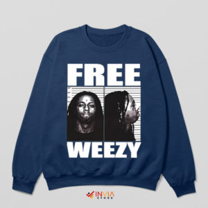 Musical Freedom Free Weezy Album Navy Sweatshirt