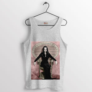 Mystery Carolyn Jones as Morticia Addams Sport Grey Tank Top