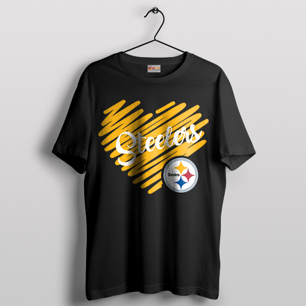 Nation Pride Pittsburgh Steelers Lover Art Black T-Shirt
