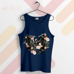 Nature Hip-Hop Wu-Tang Clan Flowers Navy Tank Top