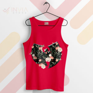 Nature Hip-Hop Wu-Tang Clan Flowers red Tank Top