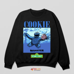 Nevermind the Cookies Nirvana Cover Black Sweatshirt