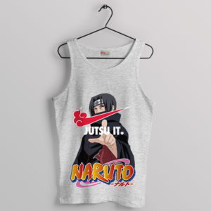 Nike Ninjutsu Itachi's Swoosh Sport Grey Tank Top