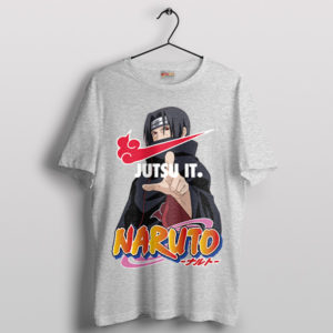 Ninja Nike Itachi's Jutsu Swoosh Sport Grey T-Shirt