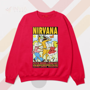Nirvana Live in Houston '93 Concert Red Sweatshirt